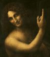 Leonardo da Vinci Św. Jan Chrzciciel (detal)