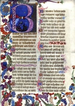 Karta z Psałterza Floriańskiego Psalm 1 Karta z Psałterza Floriańskiego Psalm 1