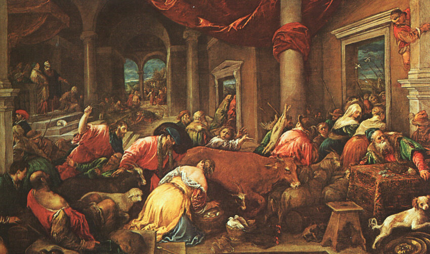 Jacopo Bassano Oczyszczenie świątyni
