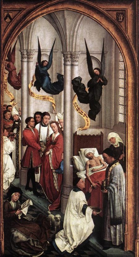 Rogier van der Weyden Siedem sakramentów (strona prawa)