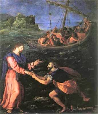 Alessandro Allori Św. Piotr chodzi po wodzie